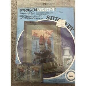 Vintage Paragon Needlecraft Oriental Junk Boat New Sealed #0820